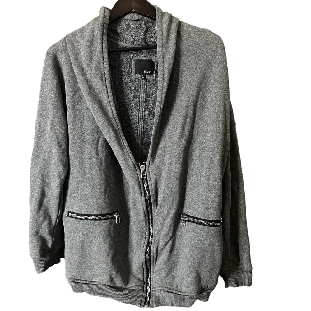 Aritzia Wilfred Free Grey Cocoon Rousseau Sweater Women Speckled Grey Cotton M